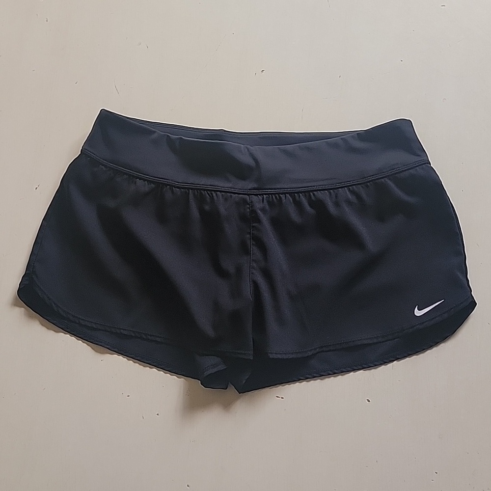 NIKE BRIEF LINED BLACK RUNNING SHORTS (sz lg)